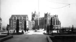 Old photo of Shepard Hall