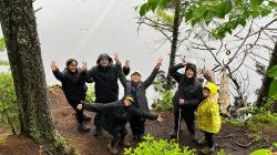 Wilderness First Aid Students Hiking in White Mountains