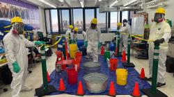 The 40-hour HAZWOPER certification course is one of the Catalyst Training opportunities that Baseline graduates can apply to.
