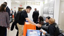A Baseline Training graduate at the Rangel Initiative's Winter 2023 career fair.