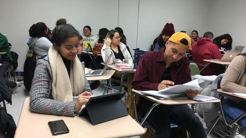 Students working in pairs