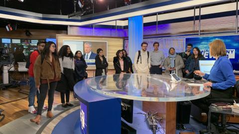 City College of New York Journalism Students Visit Spectrum News NY1