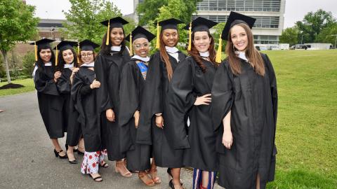 City College graduates on graduation day