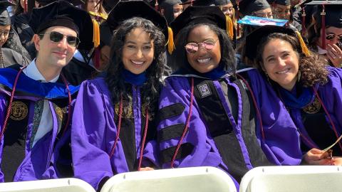 Most recent clinical psychology PhD program graduates at the 2025 graduation ceremony.