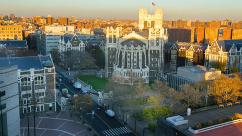 Bird's eye view of north campus
