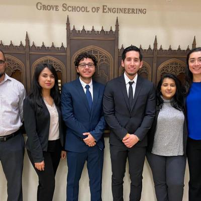 CCNY student team that placed first in the AIAA Design-Build-Fly 2020 competition.