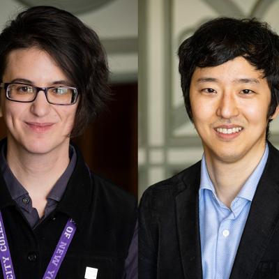 NEH 2020 Fellowship recipients Yaari Felber-Seligman [left] and Seiji Shirane. 