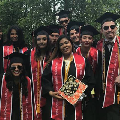Skadden Students at graduation