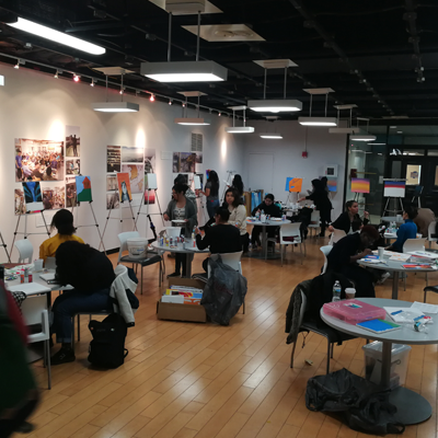 CCAPP event with students painting 
