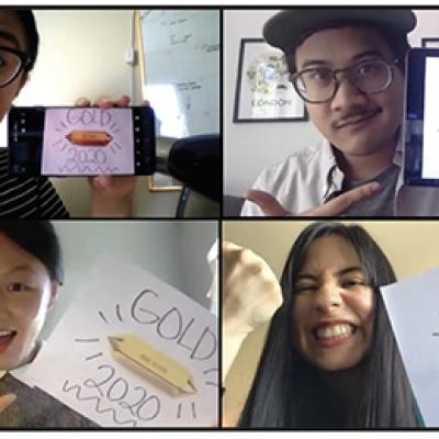 A team of BIC students received a Gold Pencil at The One Club for Creativity’s Young Ones Student Awards.