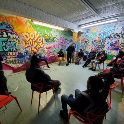 CCNY's new community partner Living Redemption Youth Opportunity Hub in action.