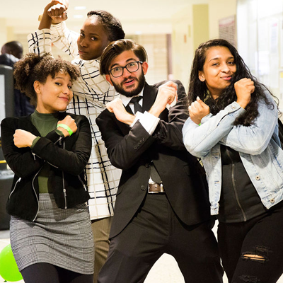 Group of students at the Zahn Center