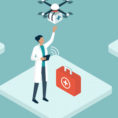 Woman with Drone