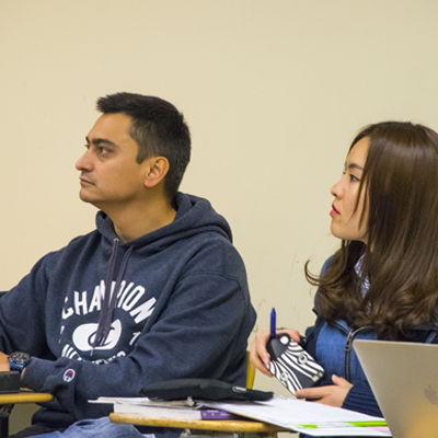 Two CPS Students in a classroom