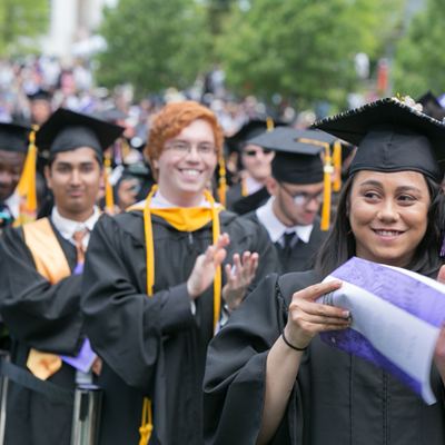 Commencement - Students Clapping 