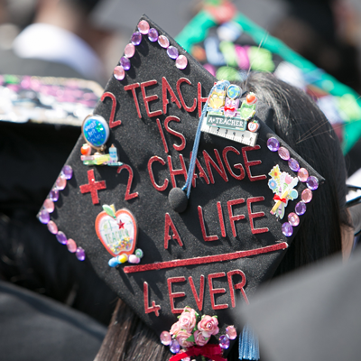 Commencement Cap  with decoration 