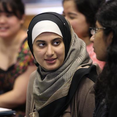 Student smiling