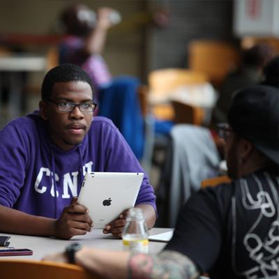 students CCNY NAC cafe