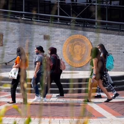 Students on the CCNY campus