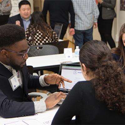 CCNY's Branding + Integrated Communications graduate programs new Media track starts in the fall of 2022. Image: CCNY BIC students.