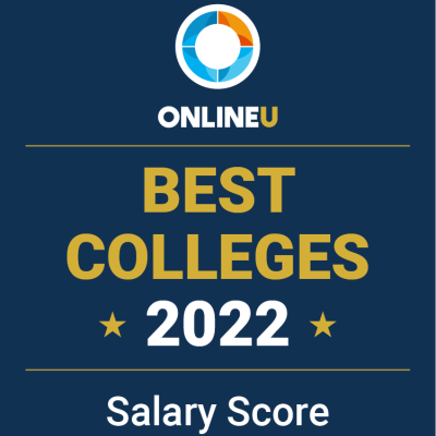 OnlineU 2022 Top Salary Score Rankings Badge