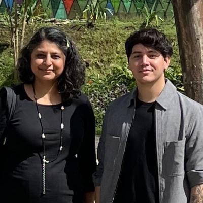 Professor Nandini Bagchee and Adjunct Lecturer Pedro Cruz Cruz in Puerto Rico.