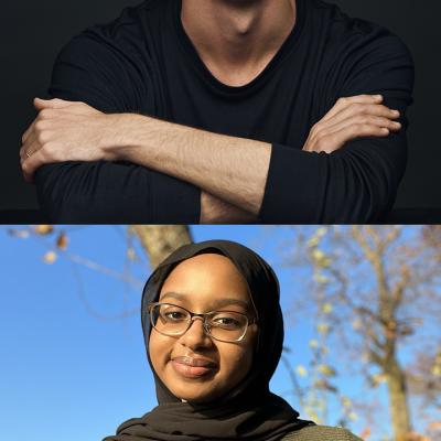 CCNY's 2023 Critical Language Scholarship scholars Ryan Walsh and Marieme Jiddou