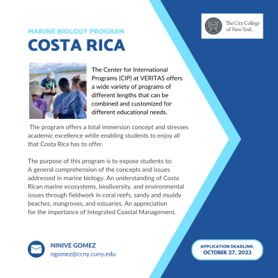 Costa Rica, Marine Biology program - Winter 2024