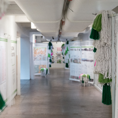 Lindsey Harkema's class and students curate and create traveling exhibit Spatializing Reporductive Justice 