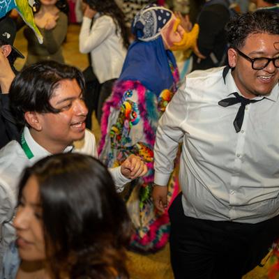 Students at event