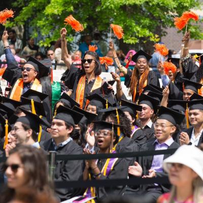 New graduates at CCNY about to embark on a new socially mobile life powered by a CCNY degree.  