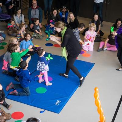 Children enjoying the Harlem Children's Theater Festival