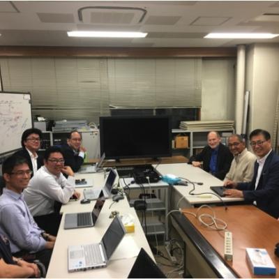 CCNY engineering and computer science professors at Kyutech Institute in Japan