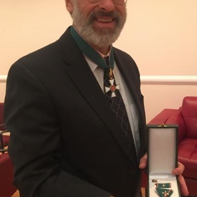 Charles Vörösmarty with Hungarian Award