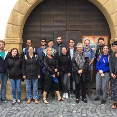 City College students and their Hungarian counterparts with Hillary Brown and Charles Vörösmarty in Kőszeg.