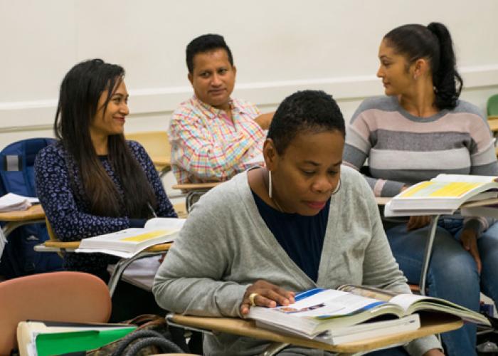 CCNY students in classroom