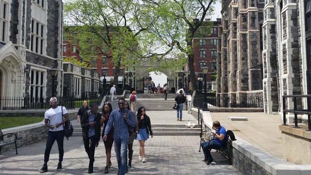 CCNY Campus with students