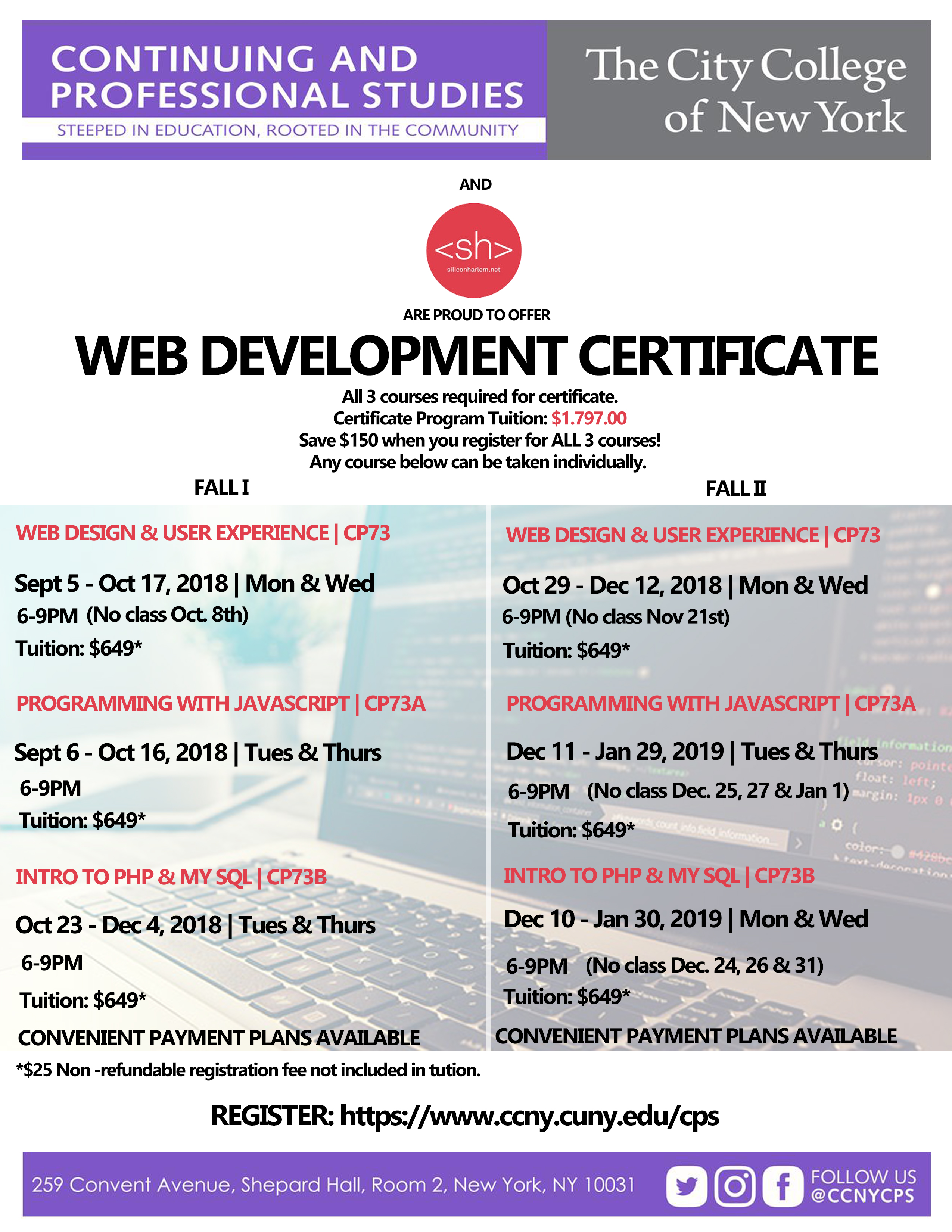 web development certificate program | the city college of new york